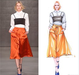 服装设计效果图与秀场实景对照的经济价值